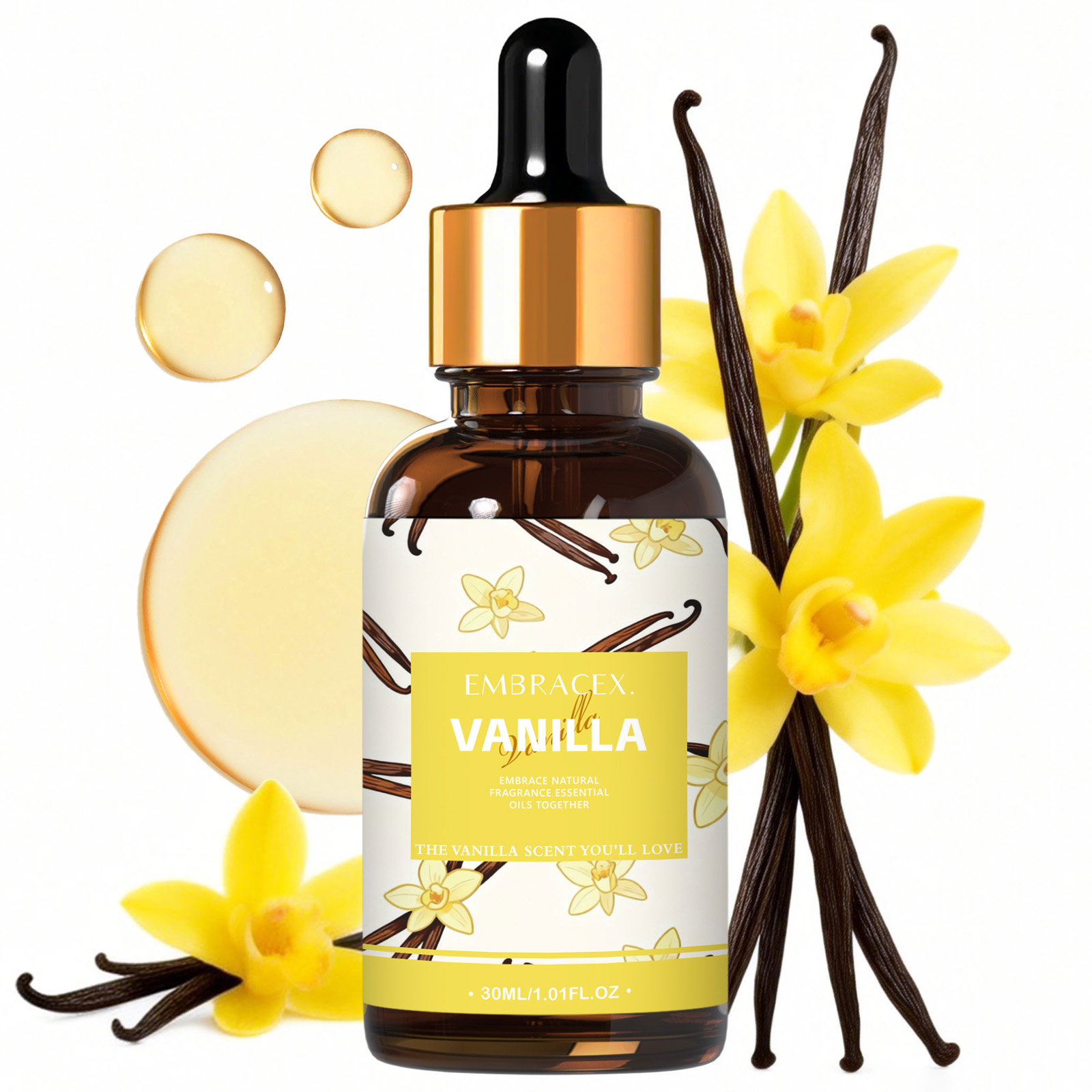 Candle Making Essentials - 30 ml ätherisches Vanilleöl für Diffusoren,