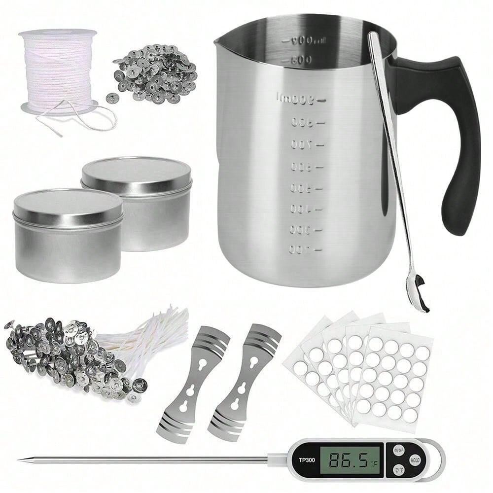 Candle Making Thermometer - Glintmos Starter-Set zur Kerzenherstellung, einschließlich Kerzenherstellung,