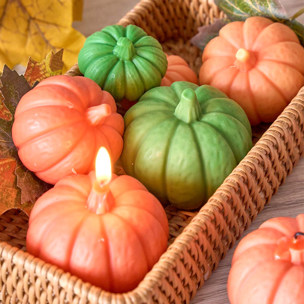 Candle Making Tutorial - Halloween Kürbis Kerze Silikon Form DIY