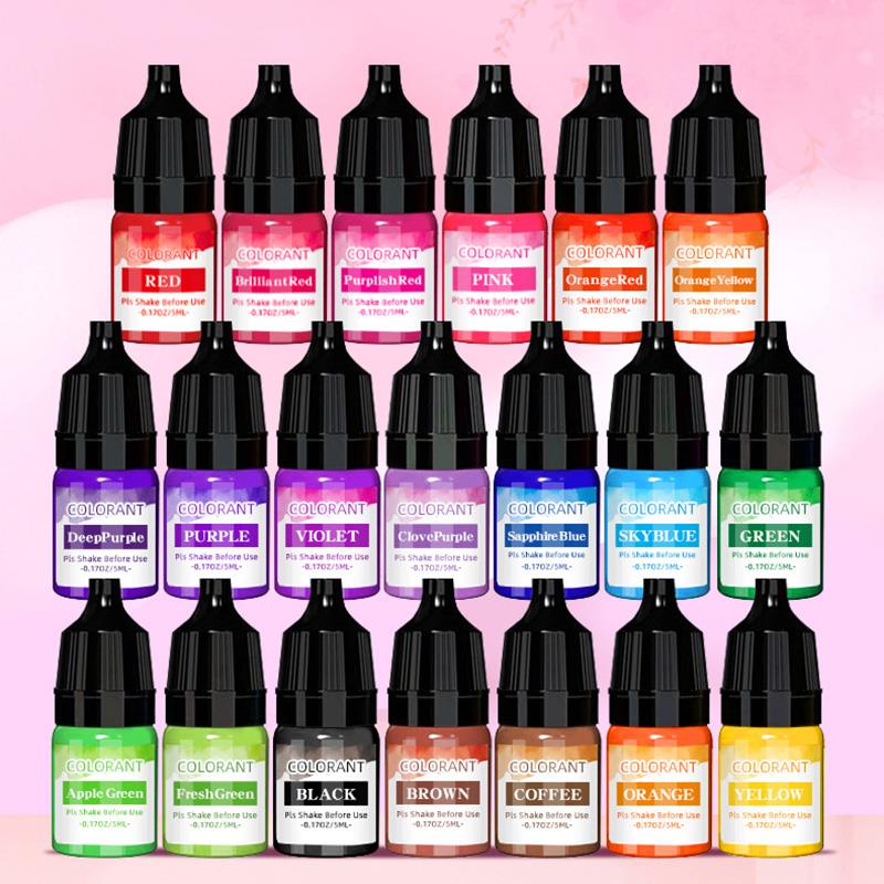 Candle Dye Chip - 5 ml/Flasche Kerzenwachs Pigment Farbstoff Ungiftiges