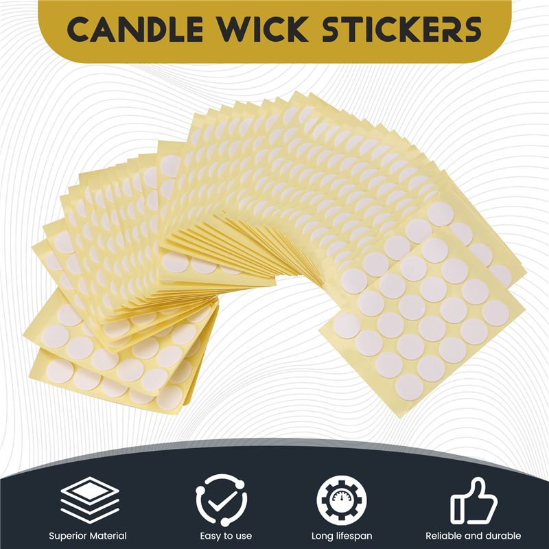 800 Stück Kerzendochtaufkleber – Adhesive Dot Wick Bewertung und Preis