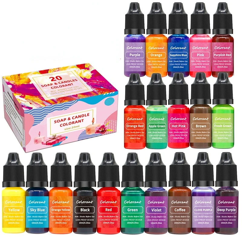 20 farben Hohe Konzentration H – Candle Dye Chip Bewertung und Preis